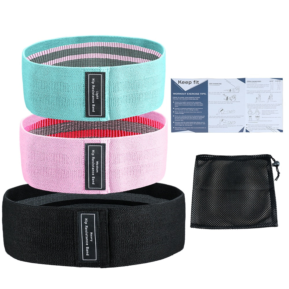 3 Pcs Set Resistance Bands.