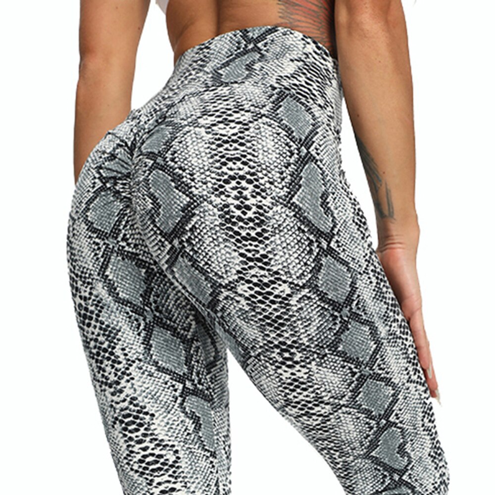 High Waist Leopard And Snake Print Shorts And Leggings.