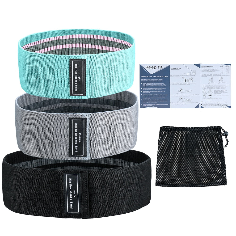 3 Pcs Set Resistance Bands.