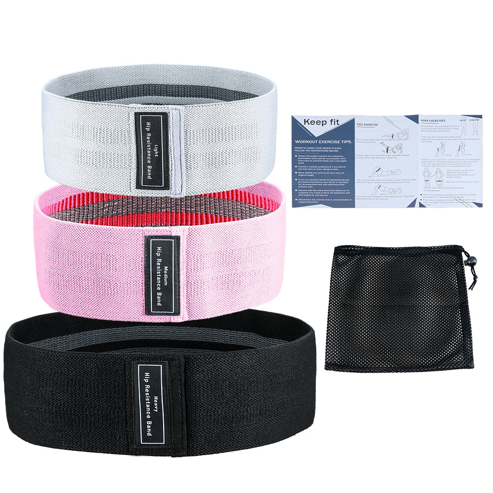 3 Pcs Set Resistance Bands.