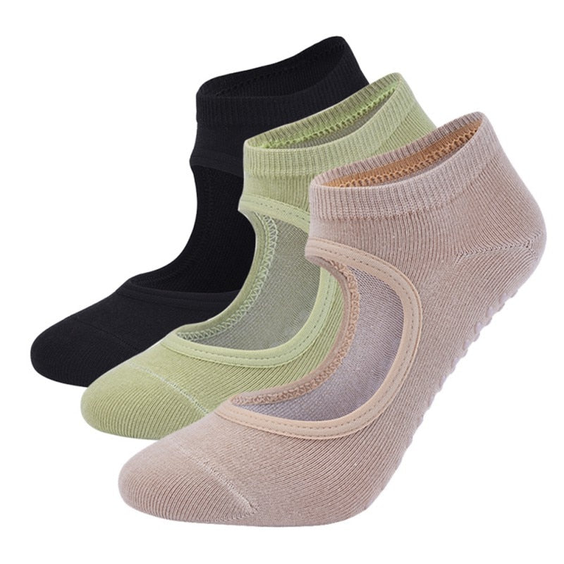 Women Anti-Slip Pilates, Ballet, Dance, Sports And Gym Socks.