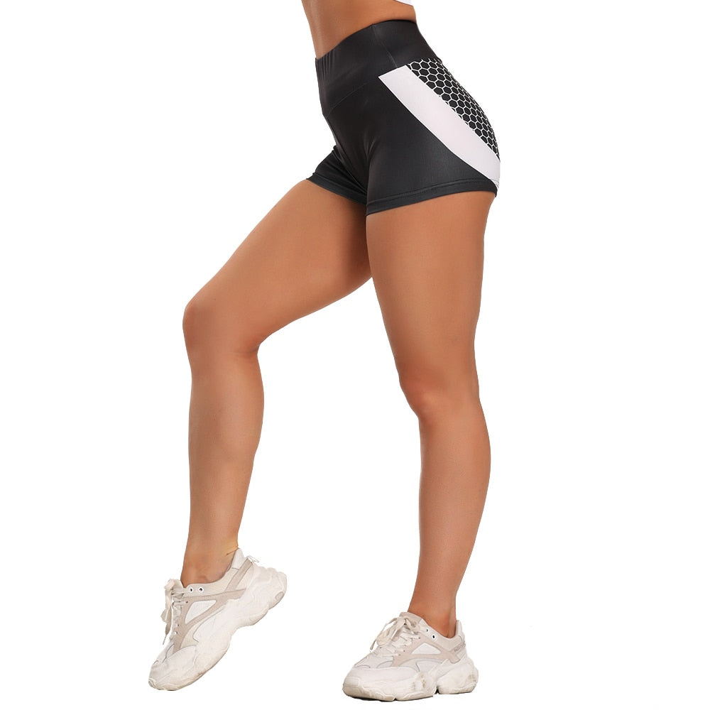 3D Women Defining Shorts Great For Yoga, Gym, Sports, Running, Jogging, And Training Activities.