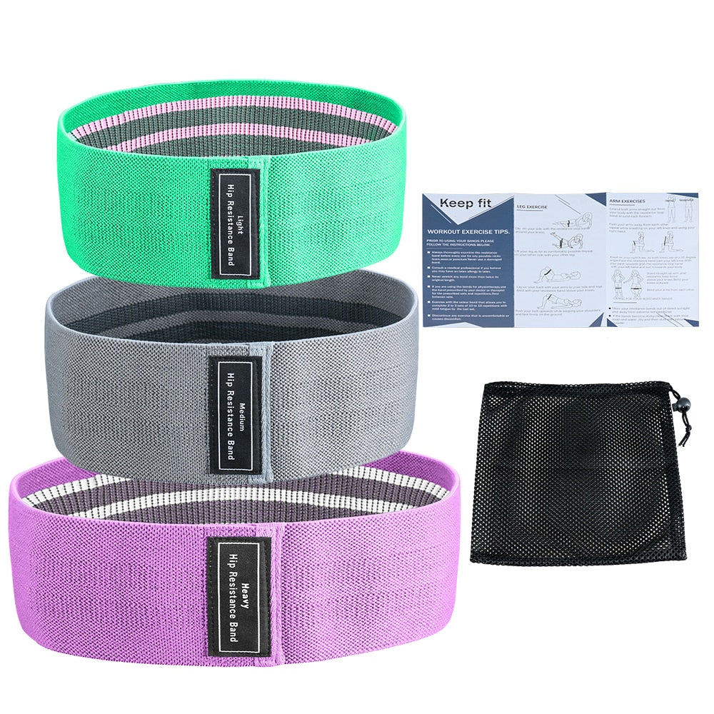 3 Pcs Set Resistance Bands.