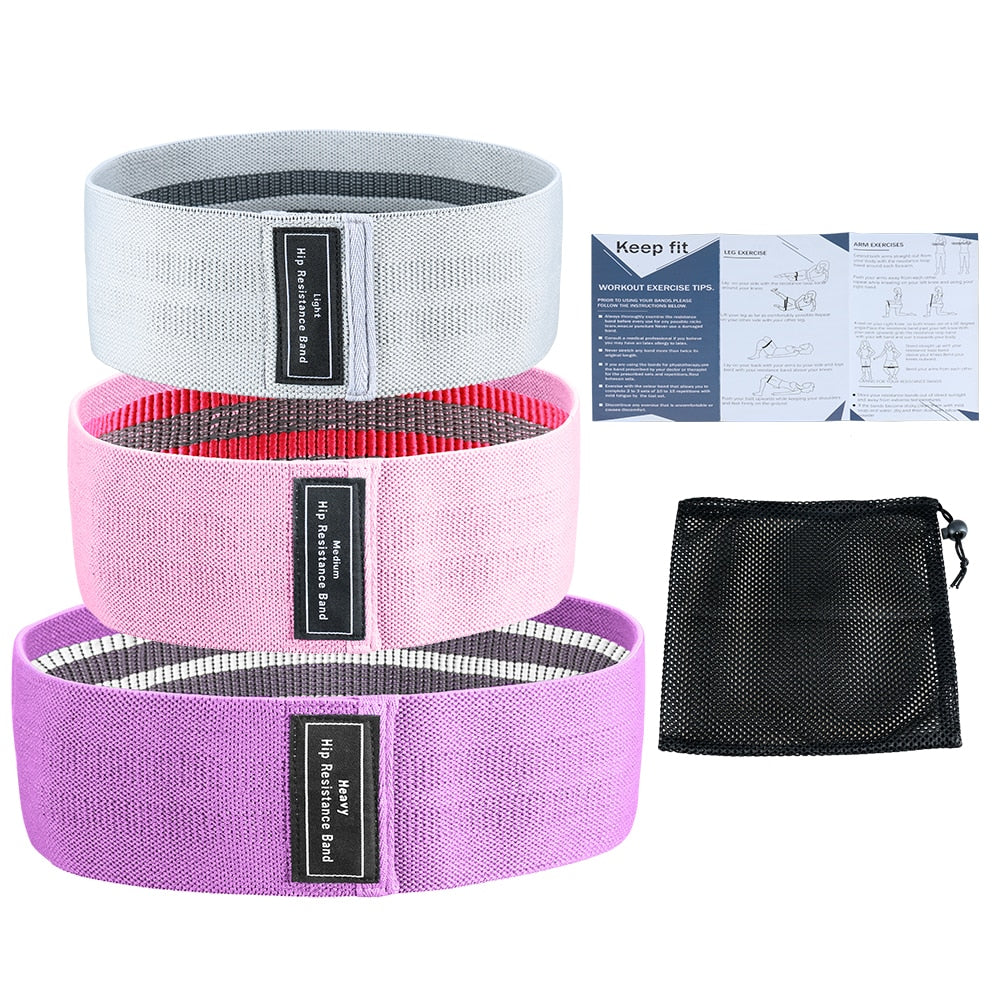 3 Pcs Set Resistance Bands.