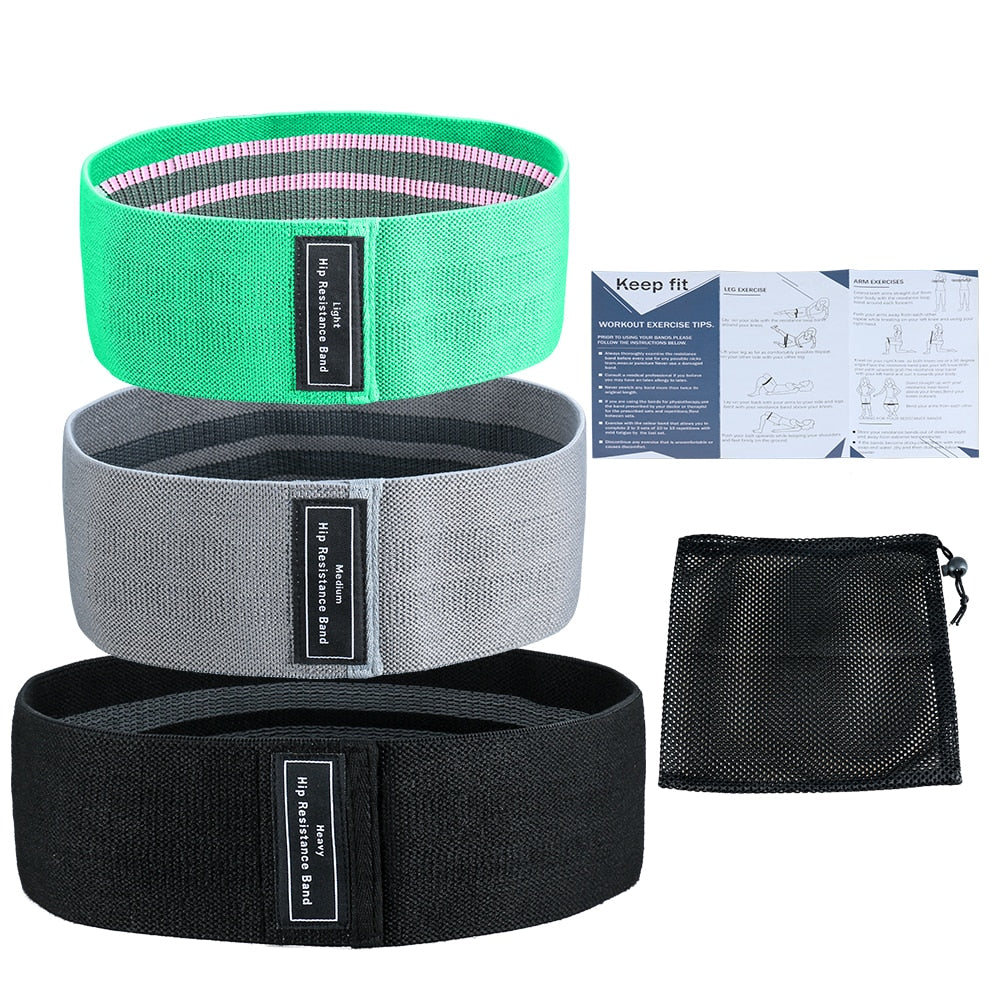 3 Pcs Set Resistance Bands.