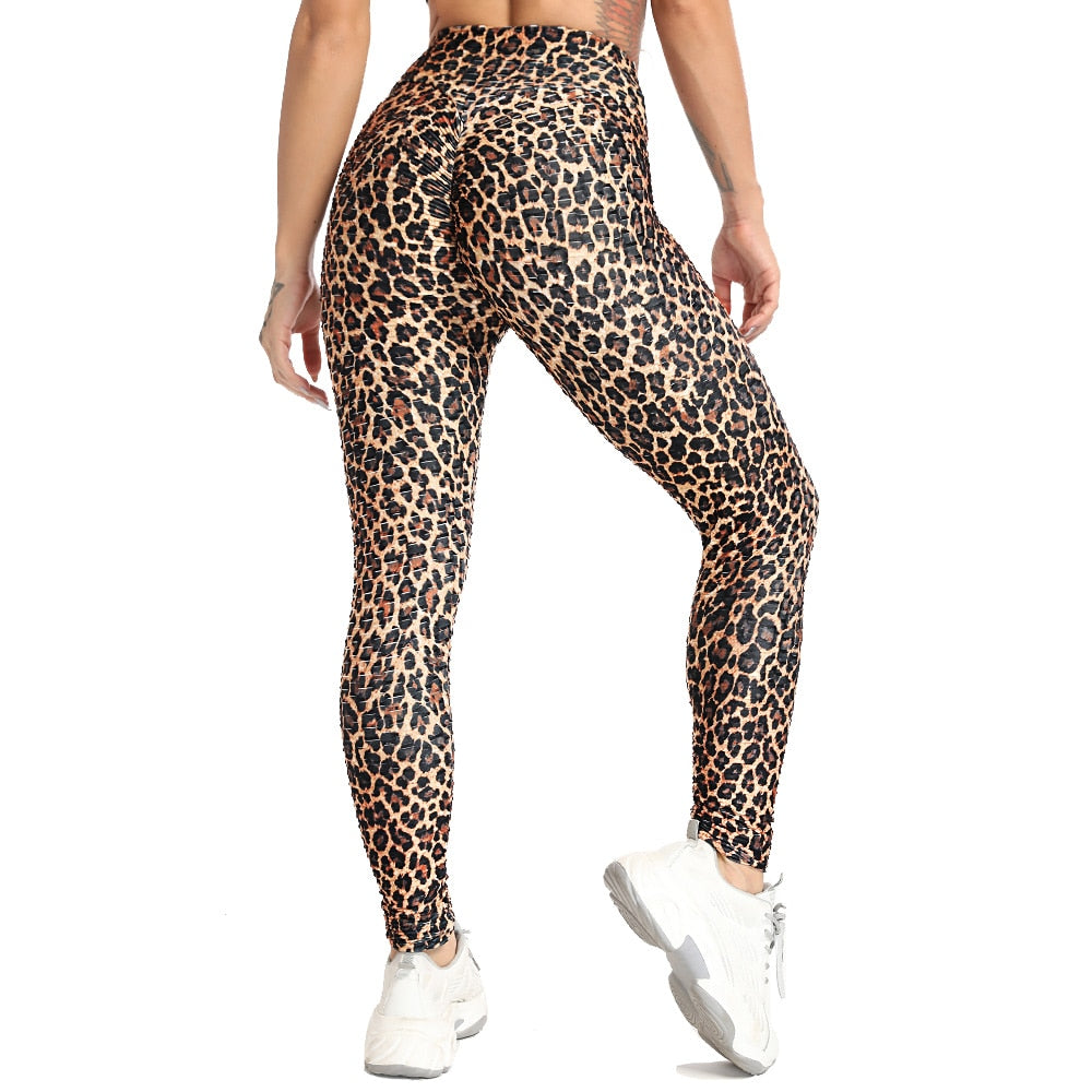 High Waist Leopard And Snake Print Shorts And Leggings.