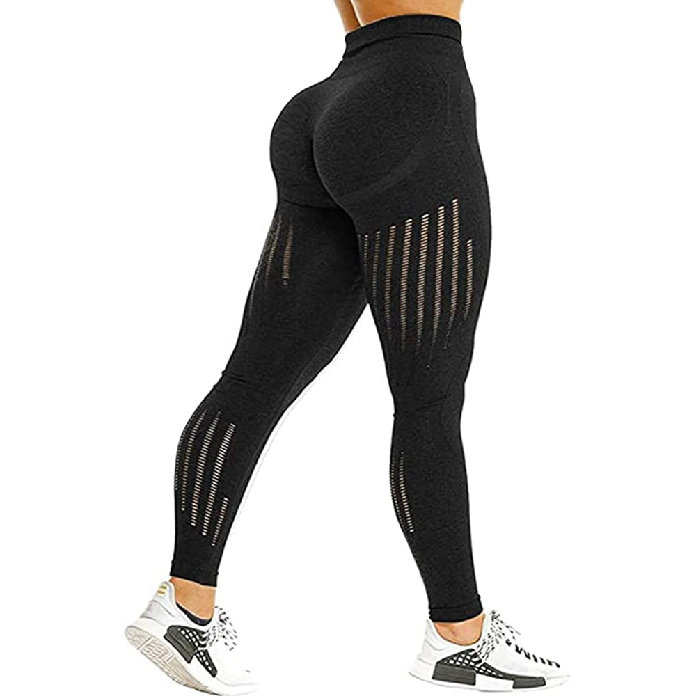 Women Seamless Leggings And Crop Tops.