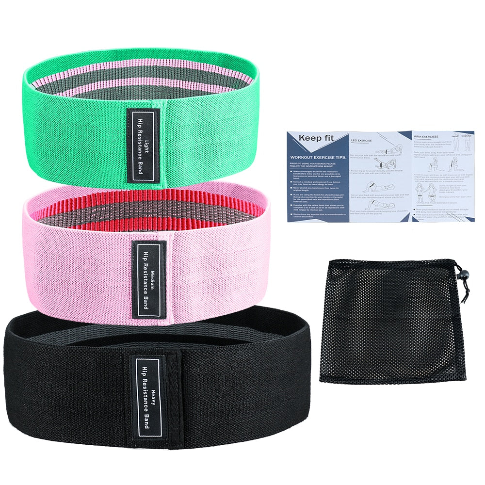 3 Pcs Set Resistance Bands.