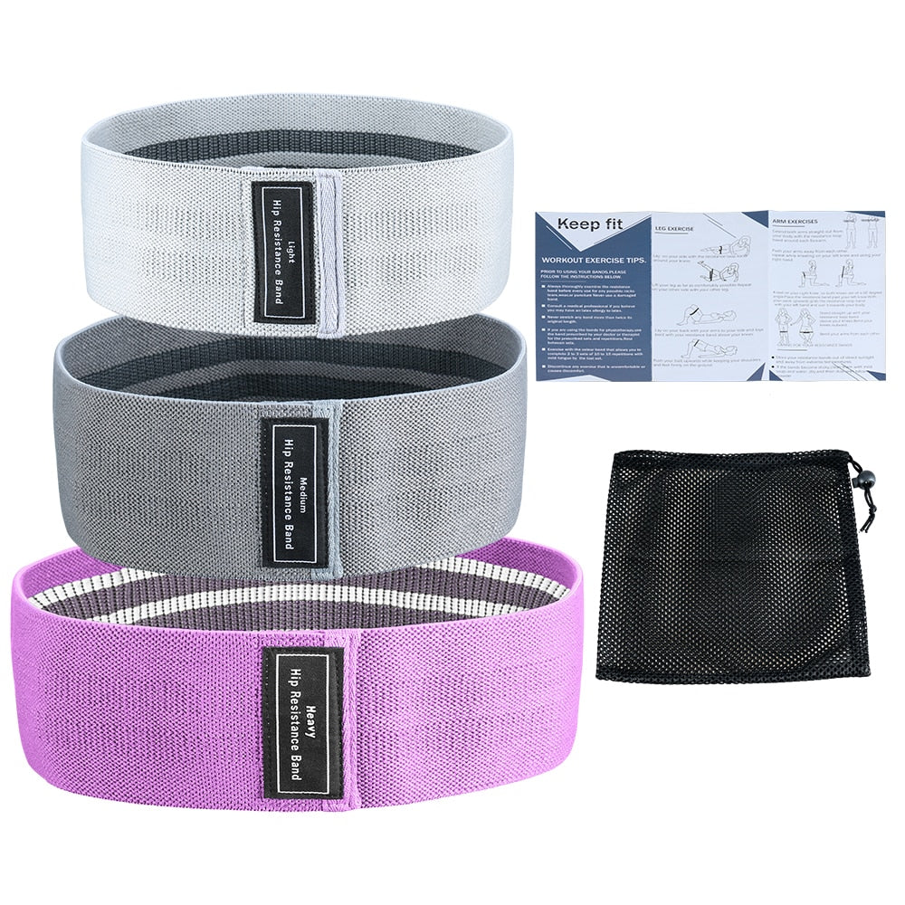 3 Pcs Set Resistance Bands.