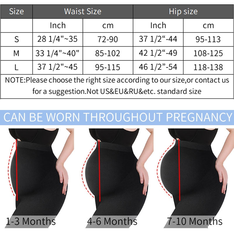 High Waist Belly Support Legging For Pregnant Women.