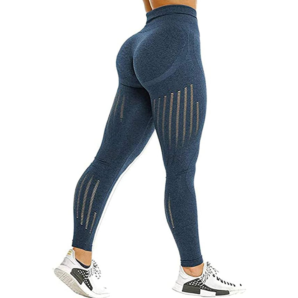 Women Seamless Leggings And Crop Tops.