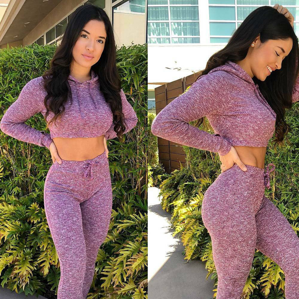 High Waist Fitted Tracksuit That Is Great For Sports