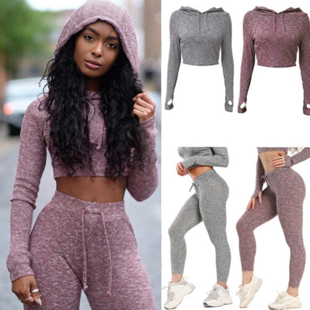 High Waist Fitted Tracksuit That Is Great For Sports