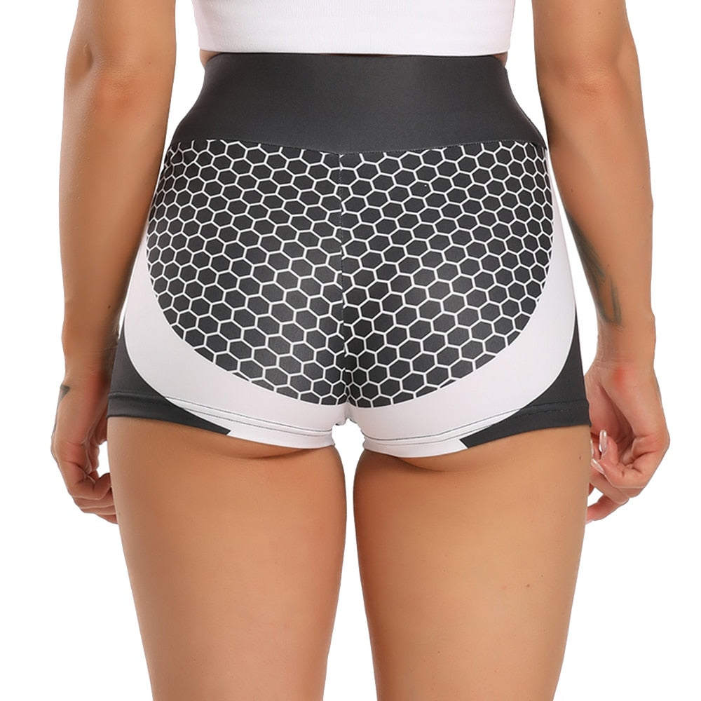 3D Women Defining Shorts Great For Yoga, Gym, Sports, Running, Jogging, And Training Activities.