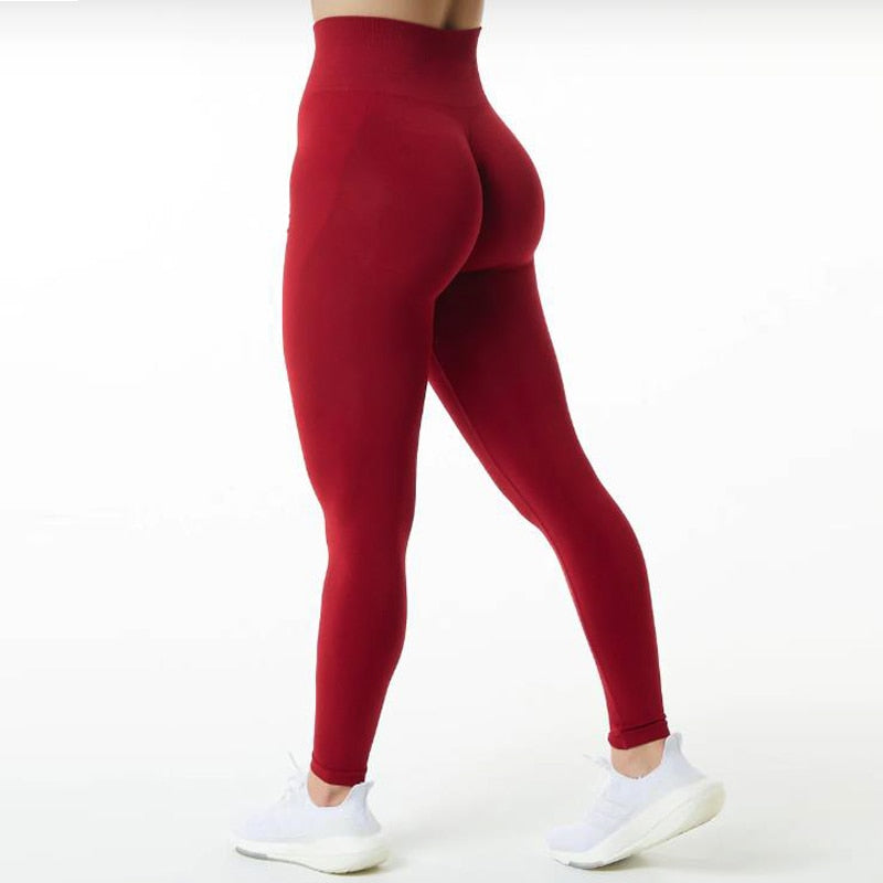 Women Amplify Scrunch Butt, Push Up Booty Legging And Long Sleeve Crop Top.