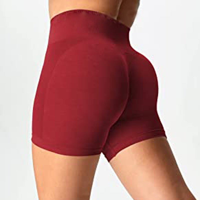 Women Amplify Seamless, High Waisted, Scrunch Booty Workout Shorts And Crop Tops.